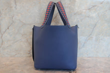 Load image into Gallery viewer, HERMES PICOTIN LOCK PM Tressage Epsom leather Blue brighton/Capucine/Blue saphir C Engraving Hand bag 700120149
