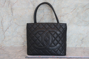 CHANEL/シャネル 復刻トート キャビアスキン ブラック/ゴールド金具 トートバッグ 700080172