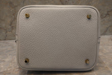 Load image into Gallery viewer, HERMES PICOTIN LOCK MM Clemence leather Blue pale Z Engraving Hand bag 700010076
