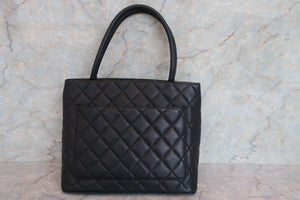 CHANEL/シャネル 復刻トート キャビアスキン ブラック/ゴールド金具 トートバッグ 700080172