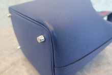 Load image into Gallery viewer, HERMES PICOTIN LOCK PM Tressage Epsom leather Blue brighton/Capucine/Blue saphir C Engraving Hand bag 700120149
