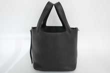 将图片加载到图库查看器，HERMES PICOTIN LOCK PM Clemence leather Black X刻印 Hand bag 800100098
