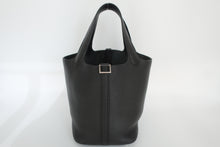 将图片加载到图库查看器，HERMES PICOTIN LOCK PM Clemence leather Black X刻印 Hand bag 800100098

