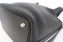 将图片加载到图库查看器，HERMES PICOTIN LOCK PM Clemence leather Black X刻印 Hand bag 800100098
