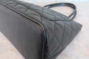 CHANEL/シャネル 復刻トート キャビアスキン ブラック/ゴールド金具 トートバッグ 700080172