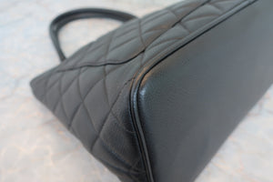 CHANEL/シャネル 復刻トート キャビアスキン ブラック/ゴールド金具 トートバッグ 700080172
