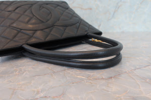 CHANEL/シャネル 復刻トート キャビアスキン ブラック/ゴールド金具 トートバッグ 700080172
