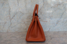 Load image into Gallery viewer, HERMES BIRKIN 25 Epsom leather Cognac □J Engraving Hand bag 700050278
