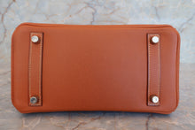 Load image into Gallery viewer, HERMES BIRKIN 25 Epsom leather Cognac □J Engraving Hand bag 700050278
