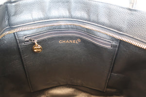 CHANEL/シャネル 復刻トート キャビアスキン ブラック/ゴールド金具 トートバッグ 700080172