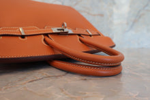 Load image into Gallery viewer, HERMES BIRKIN 25 Epsom leather Cognac □J Engraving Hand bag 700050278
