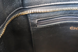 CHANEL/シャネル 復刻トート キャビアスキン ブラック/ゴールド金具 トートバッグ 700080172