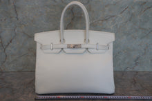 画像をギャラリービューアに読み込む, HERMES／エルメス バーキン35 クシュベル ホワイト/マットシルバー金具 □H刻印 ハンドバッグ 700020230
