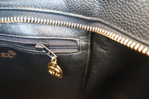 CHANEL/シャネル 復刻トート キャビアスキン ブラック/ゴールド金具 トートバッグ 700080172