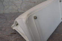 画像をギャラリービューアに読み込む, HERMES／エルメス バーキン35 クシュベル ホワイト/マットシルバー金具 □H刻印 ハンドバッグ 700020230
