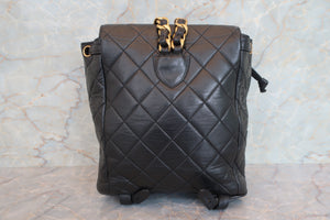 CHANEL/シャネル マトラッセチェーンリュック ラムスキン ブラック/ゴールド金具 リュック 700080134