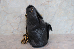 CHANEL/シャネル マトラッセチェーンリュック ラムスキン ブラック/ゴールド金具 リュック 700080134
