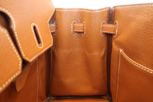 Load image into Gallery viewer, HERMES BIRKIN 25 Epsom leather Cognac □J Engraving Hand bag 700050278
