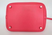 将图片加载到图库查看器，HERMES PICOTIN LOCK PM Clemence leather Rose extreme D刻印 Hand bag 800100107

