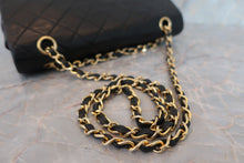 Load image into Gallery viewer, CHANEL Matelasse double flap double chain shoulder bag Lambskin Black/Gold hadware Shoulder bag 600040205
