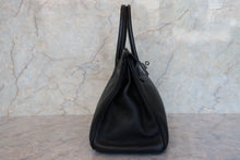 Load image into Gallery viewer, HERMES BIRKIN 30 Clemence leather Black □H Engraving Hand bag 700090207
