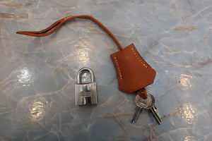HERMES BIRKIN 25 Epsom leather Cognac □J Engraving Hand bag 700050278