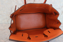 将图片加载到图库查看器，HERMES BIRKIN 30 Clemence leather Orange □J刻印 Hand bag 600070106
