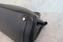 Load image into Gallery viewer, HERMES BIRKIN 30 Clemence leather Black □H Engraving Hand bag 700090207
