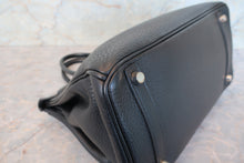 Load image into Gallery viewer, HERMES BIRKIN 30 Clemence leather Black □H Engraving Hand bag 700090207
