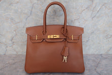 将图片加载到图库查看器，HERMES BIRKIN 30 Graine Couchevel leather Gold □A刻印 Hand bag 600090216
