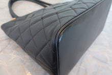 將圖片載入圖庫檢視器 CHANEL/シャネル 復刻トート キャビアスキン ブラック/ゴールド金具 トートバッグ 800080247
