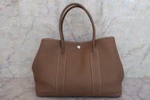 将图片加载到图库查看器，HERMES GARDEN PARTY PM Negonda leather Etoupe gray □O刻印 Tote bag 600060151
