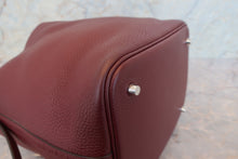 将图片加载到图库查看器，HERMES PICOTIN LOCK MM Clemence leather Bordeaux X刻印 Hand bag 700070137

