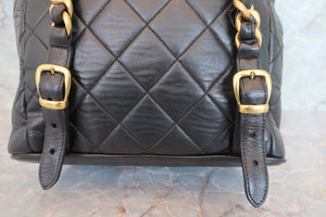 CHANEL/シャネル マトラッセチェーンリュック ラムスキン ブラック/ゴールド金具 リュック 700080134