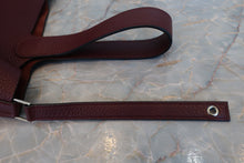 将图片加载到图库查看器，HERMES PICOTIN LOCK MM Clemence leather Bordeaux X刻印 Hand bag 700070137
