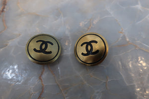 CHANEL CC mark Round earring Gold plate Gold Earring 500100119
