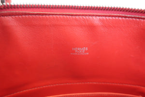 HERMES／エルメス ボリード27 ヴォーエプソン ルージュガランス □L刻印 ショルダーバッグ 500120029