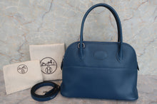 将图片加载到图库查看器，HERMES／BOLIDE 27 Swift leather deep blue Shoulder bag 600090004
