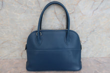 将图片加载到图库查看器，HERMES／BOLIDE 27 Swift leather deep blue Shoulder bag 600090004
