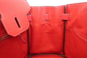 HERMES／エルメス バーキン30 ヴォーエプソン ルージュカザック C刻印 ハンドバッグ 700040006