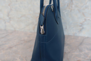 HERMES／BOLIDE 27 Swift leather deep blue Shoulder bag 600090004