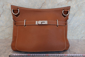 HERMES／エルメス ジプシエール34 トリヨンクレマンス ゴールド □O刻印 ショルダーバッグ 700070101