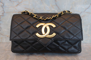 CHANEL/シャネル デカココチェーンショルダーバッグ ラムスキン ブラック/ゴールド金具 ショルダーバッグ 700080165
