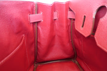 将图片加载到图库查看器，HERMES BIRKIN 30 Graine Couchevel leather Rouge vif 〇X刻印 Hand bag 700090205
