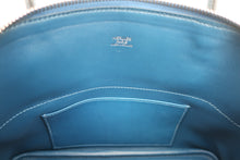 将图片加载到图库查看器，HERMES／BOLIDE 27 Swift leather deep blue Shoulder bag 600090004
