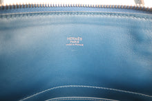 将图片加载到图库查看器，HERMES／BOLIDE 27 Swift leather deep blue Shoulder bag 600090004
