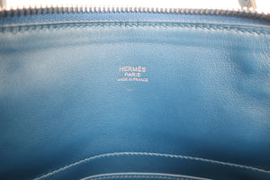 HERMES／BOLIDE 27 Swift leather deep blue Shoulder bag 600090004