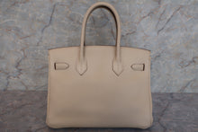 将图片加载到图库查看器，HERMES BIRKIN 30 Clemence leather Parchemin □K刻印 Hand bag 600090265
