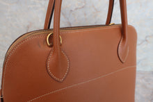 将图片加载到图库查看器，HERMES／BOLIDE 31 Graine Couchevel leather Gold □B刻印 Shoulder bag 600070048
