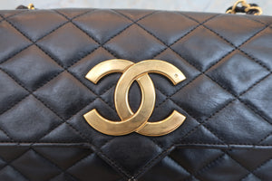 CHANEL/シャネル デカココチェーンショルダーバッグ ラムスキン ブラック/ゴールド金具 ショルダーバッグ 700080165